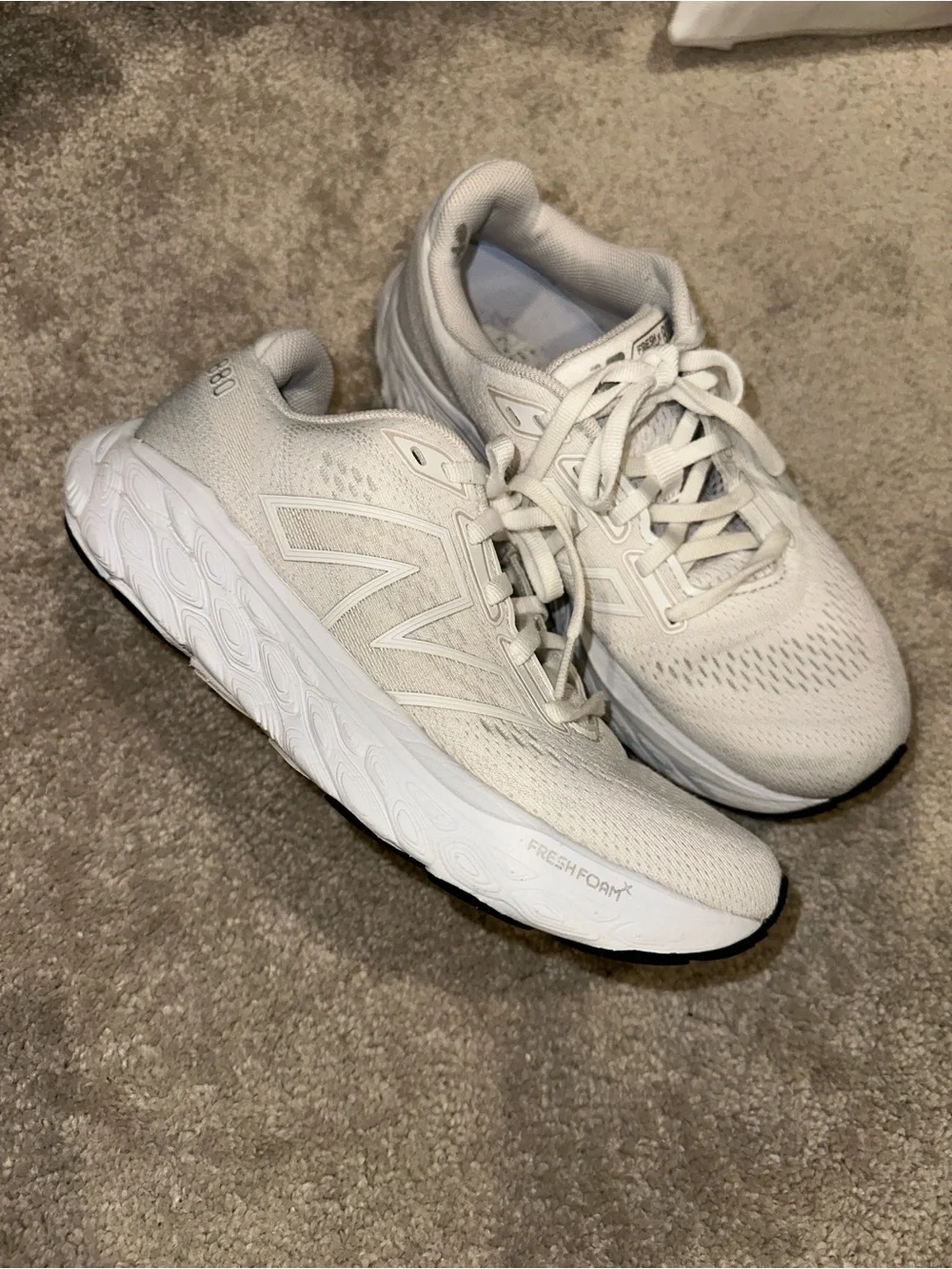 New Balance Women's White Fresh Foam Athletic Sneakers